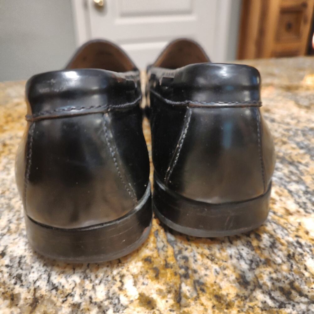 G.H. Bass & Co. Black Leather Mens Loafers Size 9.5D Layton - Picture 11 of 14